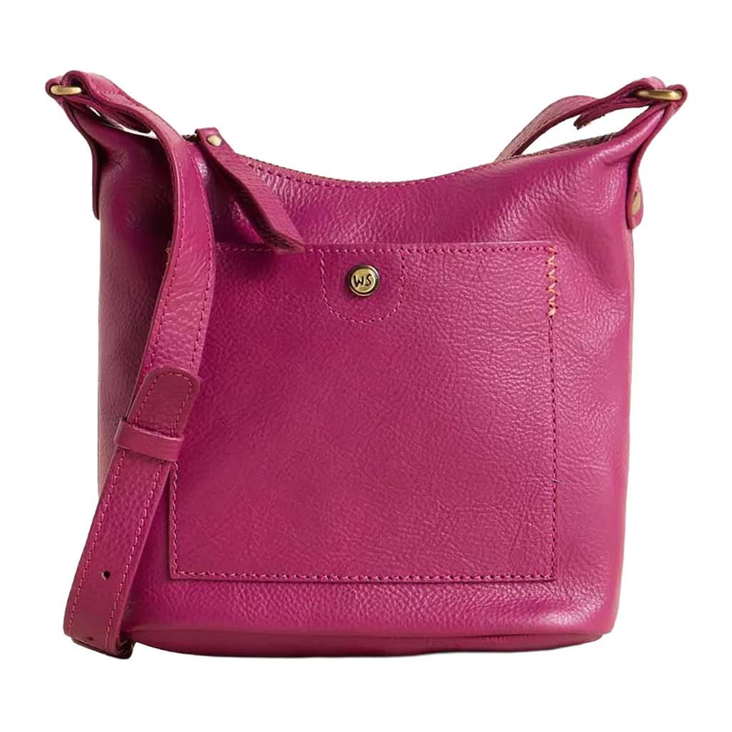 White Stuff Mini Fern Leather Crossbody